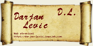 Darjan Lević vizit kartica